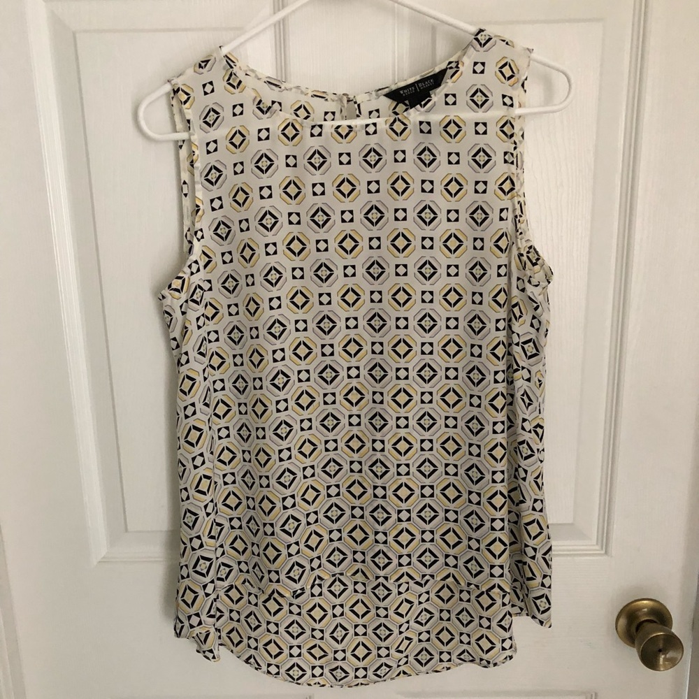 WHBM silk sleeveless blouse